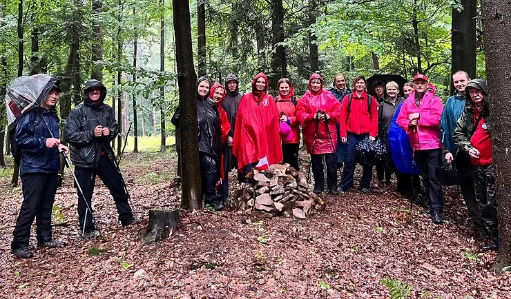 Na szczycie Góry Baryczka, fot. Andrzej Jóźwiak